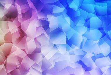 Açık mavi, kırmızı vektör çokgen desen. Üçgenli renkli soyut çizimler. Marka kitabınız için yeni şablon.