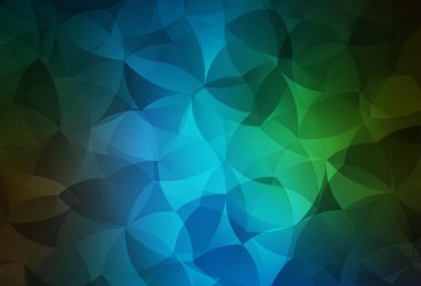 Koyu mavi, soyut şekilli yeşil vektör dokusu. Soyut gradyan şekilli basit renkli çizimler. İşiniz için en iyi akıllı tasarım.