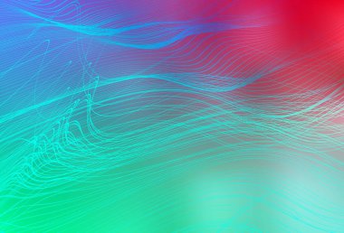 Açık yeşil, kırmızı vektör soyut bulanık arkaplan. Görüntü stili ve gradyanı olan yeni renkli çizimler. İşiniz için yepyeni bir tasarım..