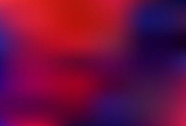 Koyu mavi, kırmızı vektör soyut bulanık arkaplan. Görüntü stili ve gradyanı olan yeni renkli çizimler. Marka kitabınız için yeni biçim tasarımı.