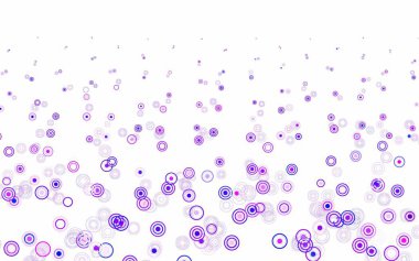 Açık mavi, noktalı kırmızı vektör arkaplanı. Bulanık dekoratif tasarım baloncuklu soyut tarzda. Fütürist reklamlar ve kitapçıklar için şablon.