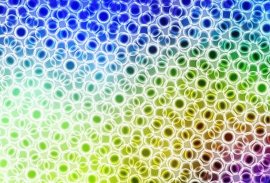 Küresel ışık çok renkli vektör deseni. Bulanık dekoratif tasarım baloncuklu soyut tarzda. İş ilanınız için tasarım.