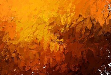 Memphis şekilli koyu turuncu vektör arkaplan. Soyut tarzda rengarenk gradyan şekilleri olan bir resim. İşiniz için en iyi akıllı tasarım.