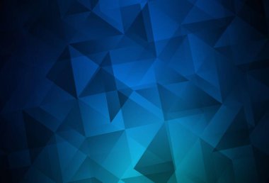 Koyu mavi vektör üçgen çizim. Üçgenli modern soyut çizim. İşiniz için en iyi üçgen tasarım.