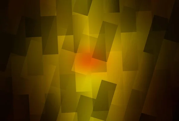 Dunkelrotes Gelbes Vektormuster Quadratischen Stil Schöne Illustration Mit Rechtecken Und — Stockvektor