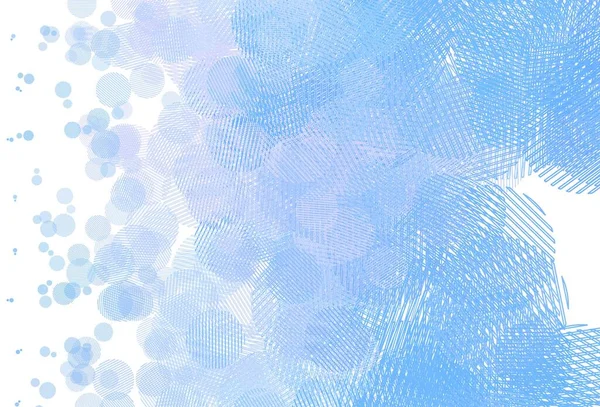 浅粉色 蓝色矢量模板与圆圈 用自然风格的彩色气泡作摘要说明 未来主义广告的模式 小册子 — 图库矢量图片