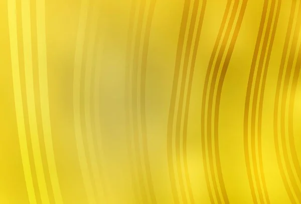 Светло Желтый Векторный Узор Мокрыми Линиями Образец Красочными Линиями Формами — стоковый вектор