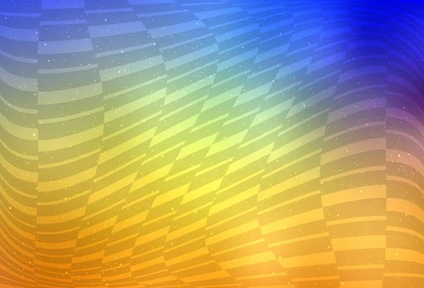 Açık mavi, renkli çizgileri olan sarı vektör dokusu. Soyut şablon üzerinde çizgileri olan renkli, parlak bir illüstrasyon. Meşgul web siteleriniz için şablon.