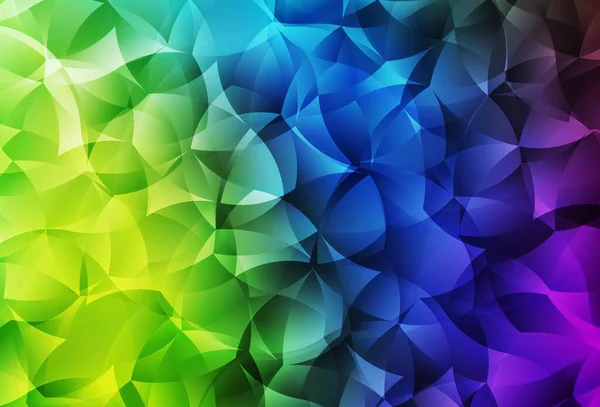 ライトマルチカラーベクトル三角形モザイクテクスチャ 三角形のカラフルな抽象的なイラスト あなたのビジネスのための真新しいデザイン — ストックベクタ