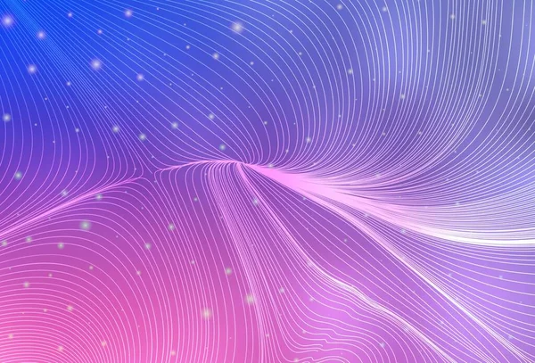 Light Purple Pink Vector Background Circles Curve Lines Design Abstract — 图库矢量图片