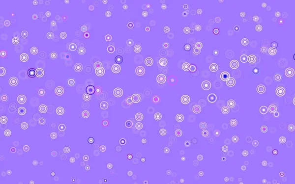 Светло Розовый Голубой Вектор Искушают Кругами Размытые Пузыри Абстрактном Фоне — стоковый вектор