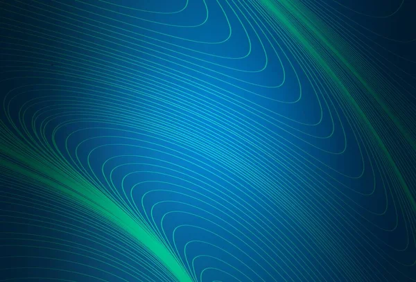 Koyu mavi çizgili vektör deseni. Eğimli çizgileri olan zarif parlak bir illüstrasyon. Posterler ve afişler için iş tasarımı.