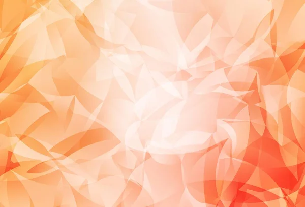 Light Orange Vector Low Poly Layout Creative Geometric Illustration Origami — Stock Vector