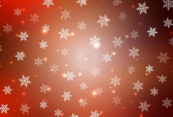 Light Red Vector Pattern Christmas Style Simple Gradient Illustration Christmas — 图库矢量图片