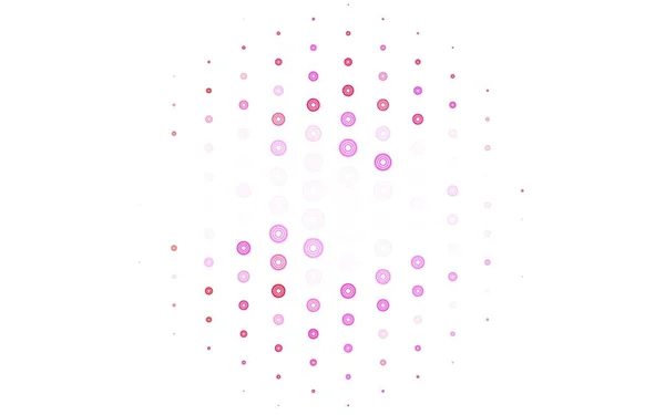 Ανοιχτό Ροζ Κίτρινο Διάνυσμα Φόντο Κηλίδες Αφηρημένη Εικόνα Χρωματιστές Φυσαλίδες — Διανυσματικό Αρχείο