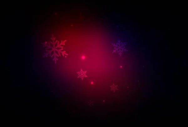 暗粉色 红色矢量背景 圣诞节风格 具有渐变的圣诞风格的彩色设计 图书横幅的图案 — 图库矢量图片