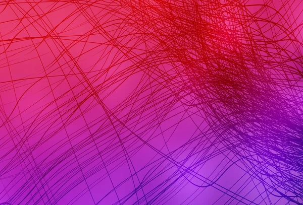 Hellviolette Rosa Vektorschablone Mit Geschwungenen Linien Eine Elegante Helle Illustration — Stockvektor