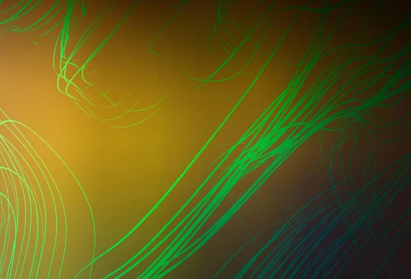 Темний Зелений Жовтий Вектор Глянцевий Абстрактний Фон Яскрава Абстрактна Ілюстрація — стоковий вектор