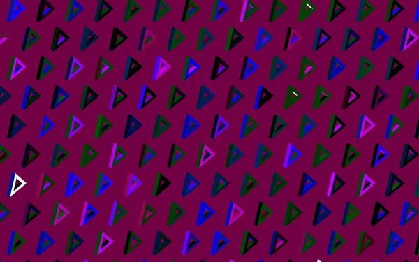Fundo Vetorial Multicolorido Escuro Com Triângulos Ilustração Gradiente Abstrato Com — Vetor de Stock