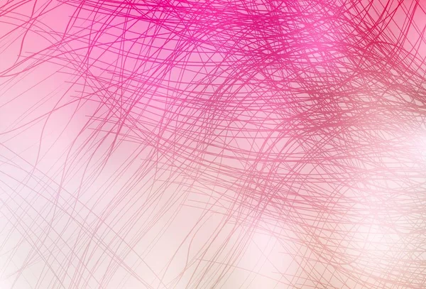 Light Pink Yellow Vector Texture Bent Lines Modern Gradient Abstract — Stock Vector