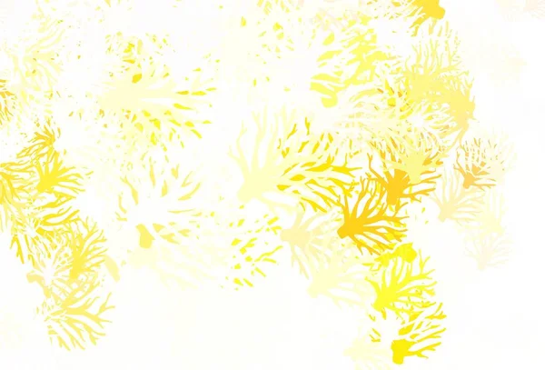 Світло Оранжевий Векторний Каракулевий Візерунок Гілками Творча Ілюстрація Розмитому Стилі — стоковий вектор