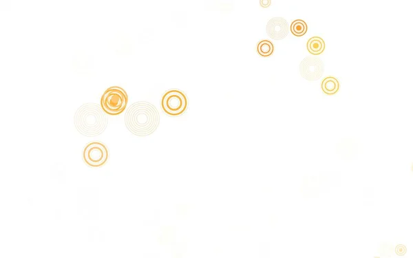 Светло Оранжевая Векторная Компоновка Окружностями Иллюстрация Набором Ярких Красочных Абстрактных — стоковый вектор