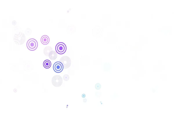 Světle Růžová Modrý Vektorový Vzorec Kuličkami Krásná Barevná Ilustrace Rozmazanými — Stockový vektor