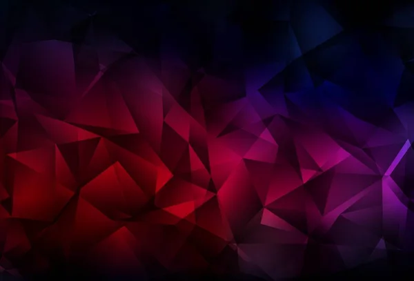 ダークピンク レッドベクトル多角形の背景 三角形の抽象的なスタイルでカラフルなイラスト ブランドブックの背景のパターン — ストックベクタ