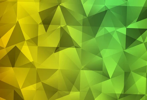 Light Green Red Vector Polygon Abstract Background Inglês Ilustração Geométrica — Vetor de Stock