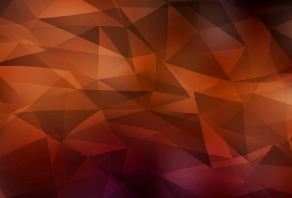 Темно Червоний Вектор Сяючий Трикутний Фон Творча Ілюстрація Стилі Напівтонів — стоковий вектор