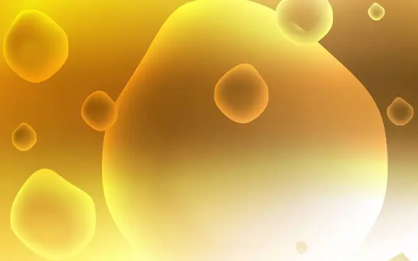 Светло Оранжевый Векторный Узор Формой Пузыря Творческая Иллюстрация Стиле Halfone — стоковый вектор