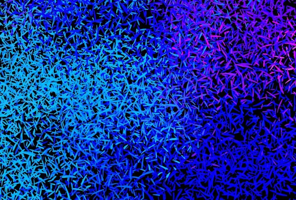 Koyu pembe, renkli çizgileri olan mavi vektör dokusu. Çizgilerle modern geometrik soyut çizim. Reklam, kitapçıklar, broşürler için desen.