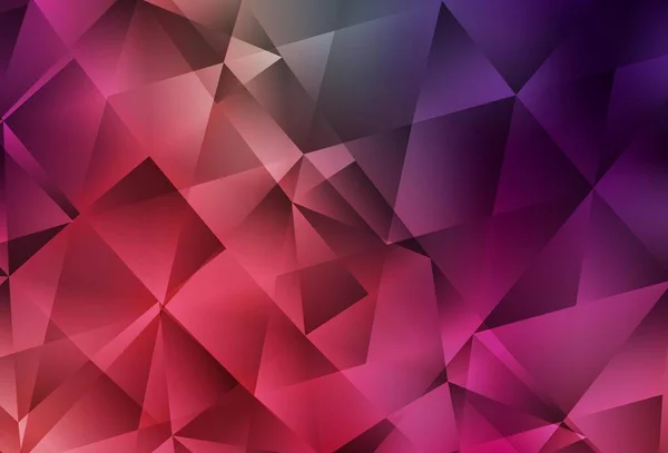 Rose Clair Polygone Vectoriel Rouge Disposition Abstraite Illustration Géométrique Origami — Image vectorielle