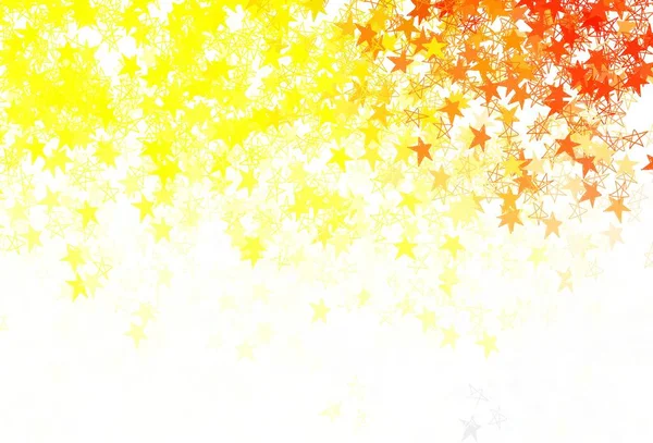 Verde Claro Patrón Vector Amarillo Con Estrellas Navidad Ilustración Abstracta — Vector de stock