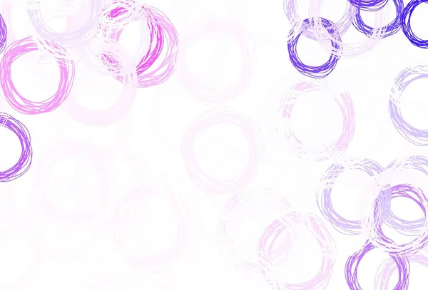 Rose Clair Fond Vectoriel Bleu Avec Bulles Illustration Abstraite Scintillante — Image vectorielle