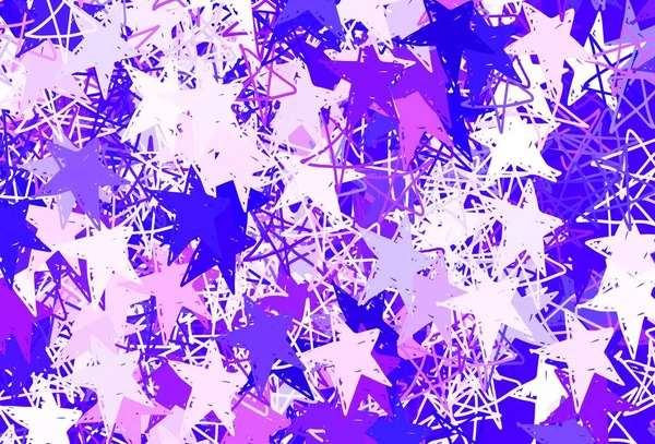 Modèle Vectoriel Rouge Clair Jaune Avec Étoiles Ciel Étoiles Sur — Image vectorielle