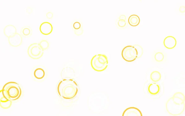 Lichtgroen Geel Vectorpatroon Met Bolletjes Abstracte Illustratie Met Gekleurde Belletjes — Stockvector