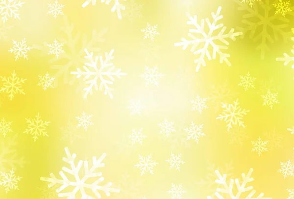 Light Yellow Vector Backdrop Holiday Style Modern Abstract Christmas Mood — ストックベクタ