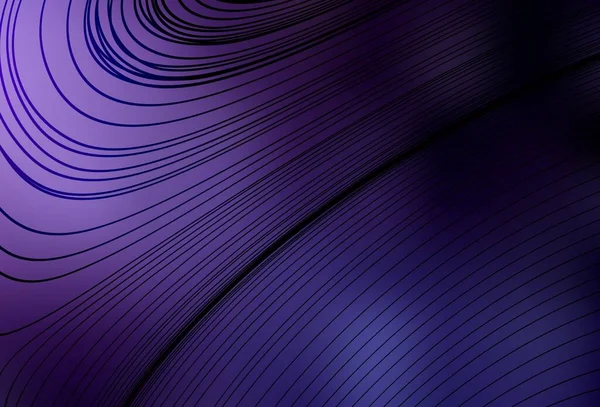 Fond Vectoriel Violet Foncé Avec Des Lignes Irisées Illustration Abstraite — Image vectorielle