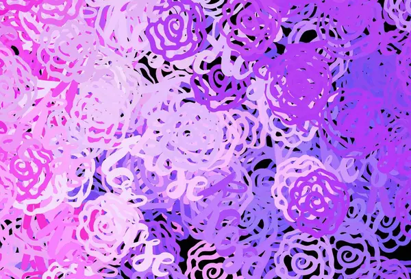 Шаблон Вектора Светло Розового Цвета Хаотичными Формами Иллюстрация Красочными Градиентными — стоковый вектор