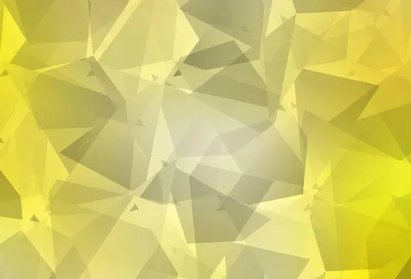 Fondo Vectorial Amarillo Claro Con Polígonos Abstractos Ilustración Con Formas — Vector de stock