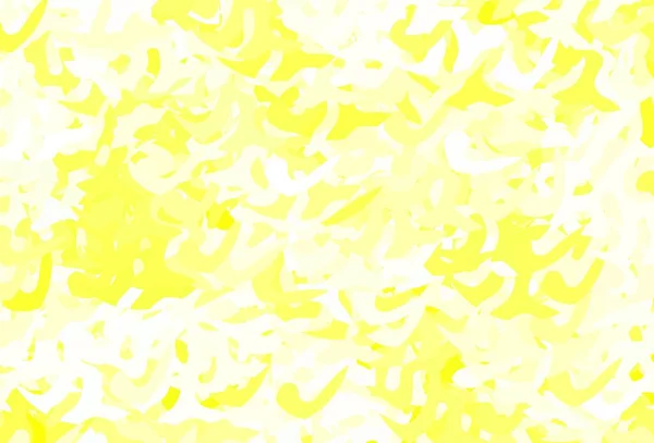 浅绿色 黄色矢量图案与随机形式 现代抽象的图解与彩色的随机形式 壁纸精美的设计 — 图库矢量图片