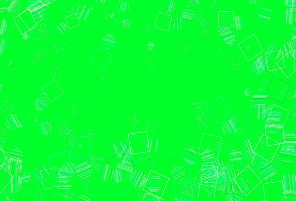 Ljusgrön Vektor Bakgrund Med Polygonal Stil Med Cirklar Illustration Med — Stock vektor