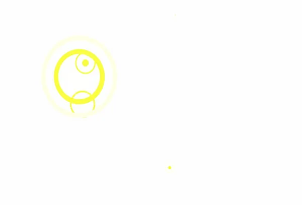 Fondo Vector Amarillo Claro Con Puntos Diseño Decorativo Borroso Estilo — Archivo Imágenes Vectoriales