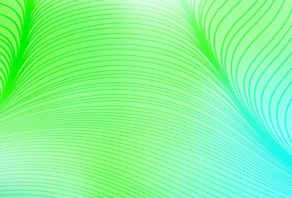 Fondo Vectorial Verde Claro Con Líneas Irrisorias Ilustración Abstracta Brillante — Vector de stock