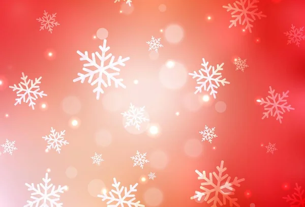 Светло Красный Желтый Векторный Фон Стиле Рождества Красочный Дизайн Рождественском — стоковый вектор