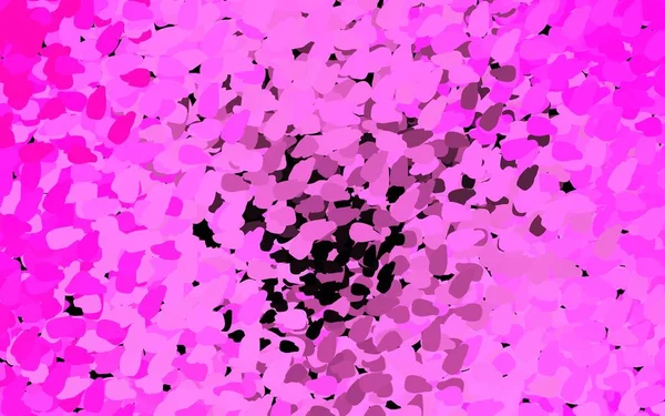 Temná Růžová Vektorová Šablona Chaotickými Tvary Ilustrace Barevnými Tvary Přechodu — Stockový vektor