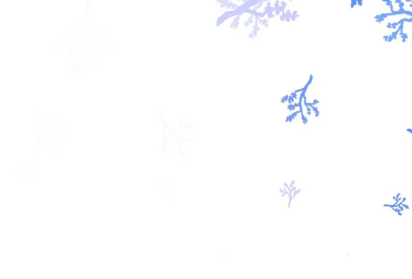 Lys Lilla Vektorelegant Mal Med Sakura Illustrasjon Med Doodler Abstrakt – stockvektor