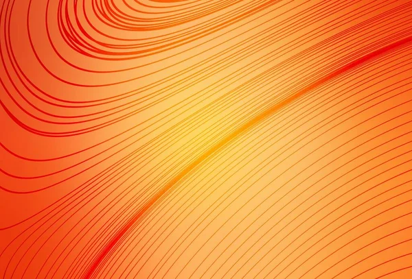 Φως Πορτοκαλί Διάνυσμα Φόντο Λυγισμένες Γραμμές Δημιουργική Απεικόνιση Στυλ Halftone — Διανυσματικό Αρχείο