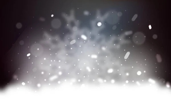 带雪花的矢量模板 用圣诞风格的雪把彩绘的插图显示出来 这种模式可用于新的年度网站 — 图库矢量图片
